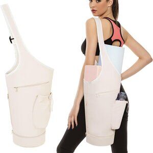 sportsnew - Yoga Mat Bag in Cream Beige